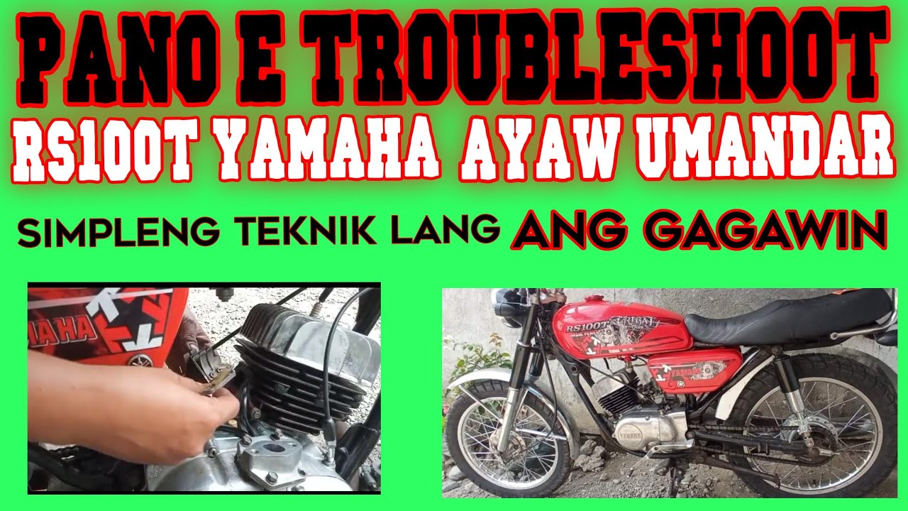 RS100t Yamaha ayaw umandar, pano e Troubleshoot