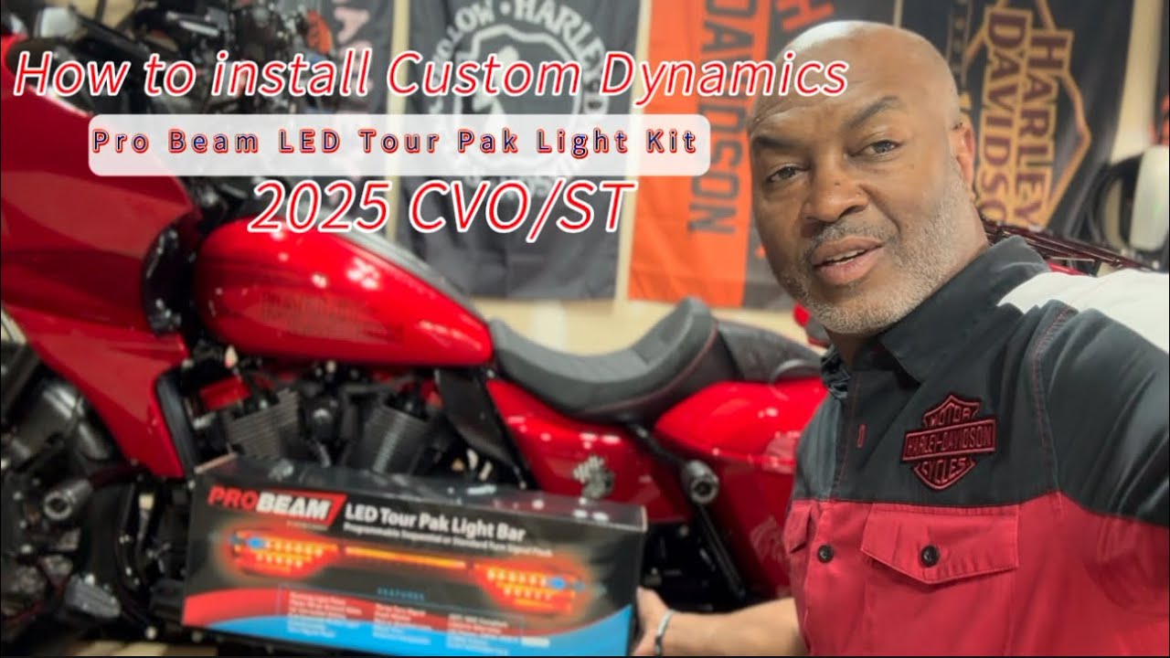 How to install the Custom Dynamics Pro Beam Tour Pak lighting Kit on a 25 H-D CVO Road Glide ST.