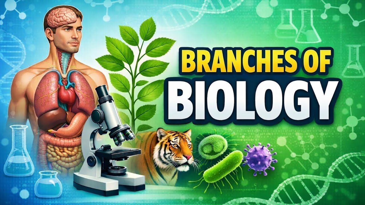 Branches of Biology easily Explained in urdu |Hindi 