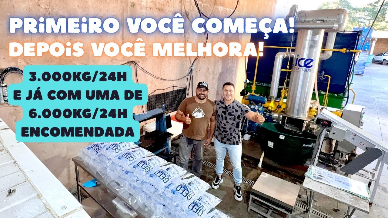 Fábrica de Gelo 3.000kg por dia | Willy Marks