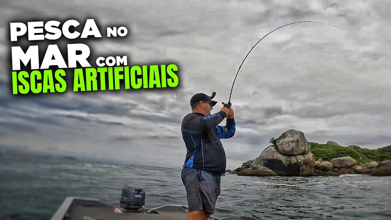 Dicas - Como pescar no MAR com ISCAS ARTIFICIAIS!!! O Guia nem ACREDITOU