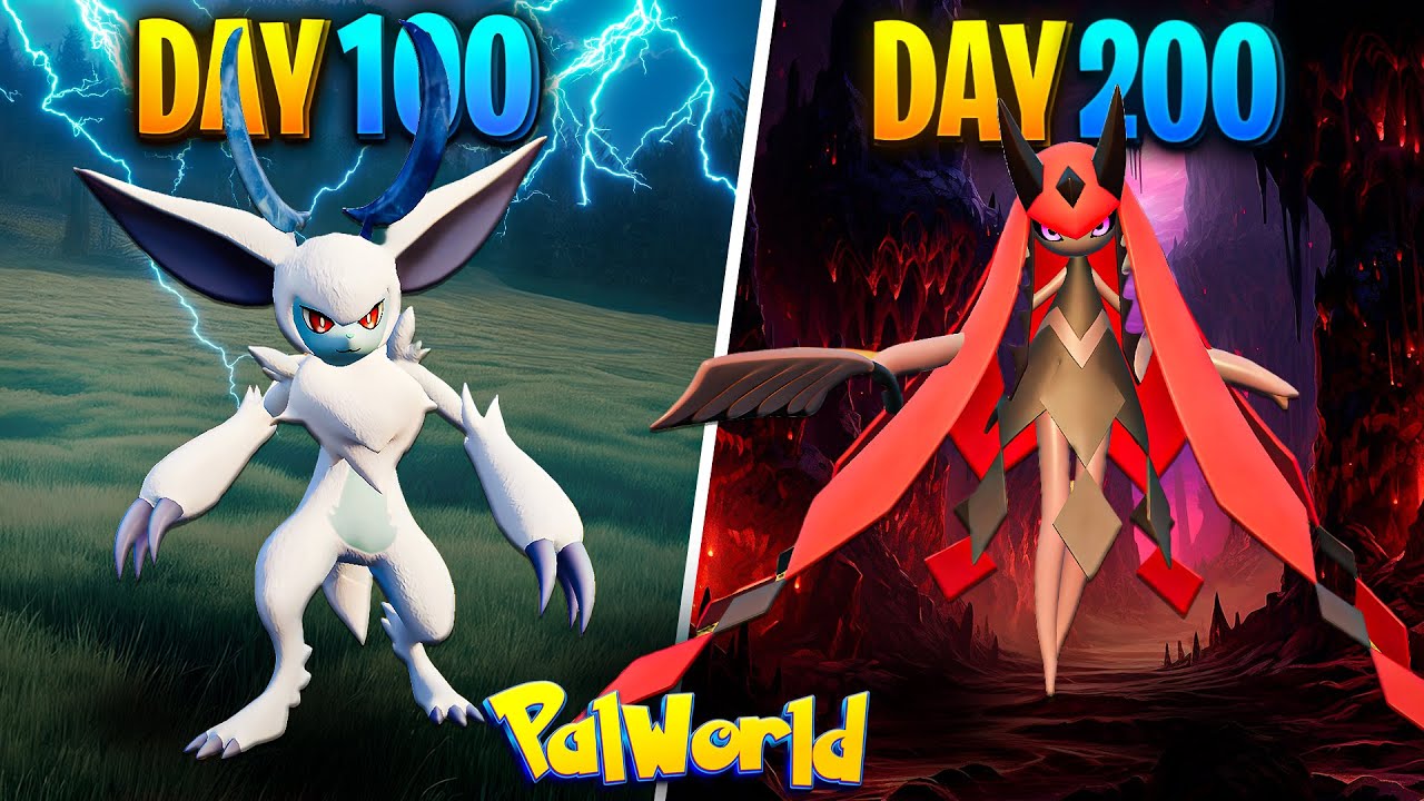 I Survived 200 DAYS on Palworld NEW Island Feybreak!