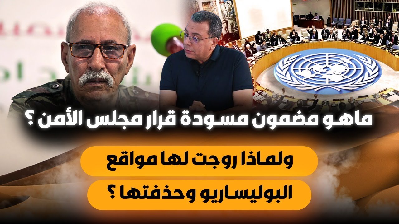 ماهو مضمون مسودة قرار مجلس الامن ؟ لماذا روجت لها مواقع البوليساريو وحذفتها ؟