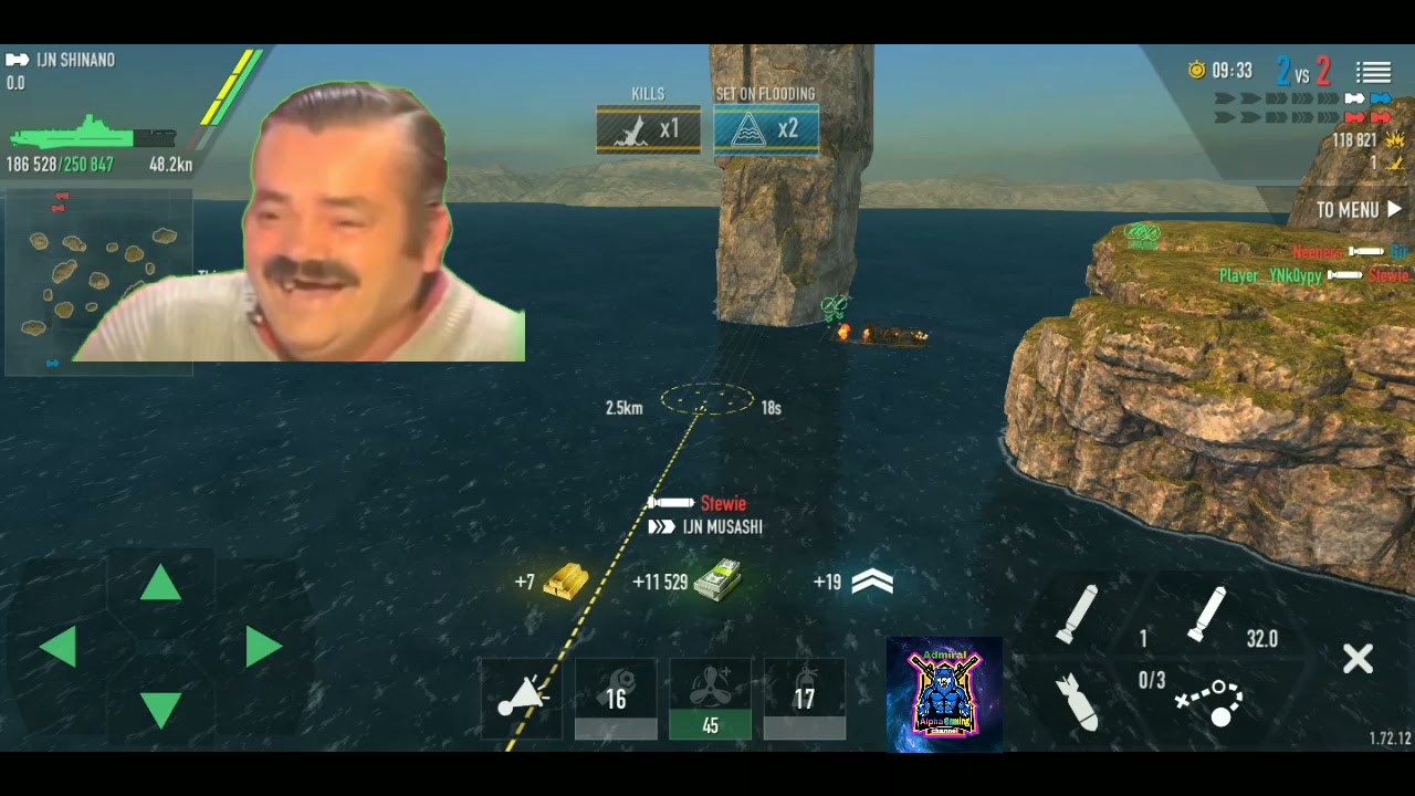 [Battle of warships] IJN SHINANO carriers survival  gameplay