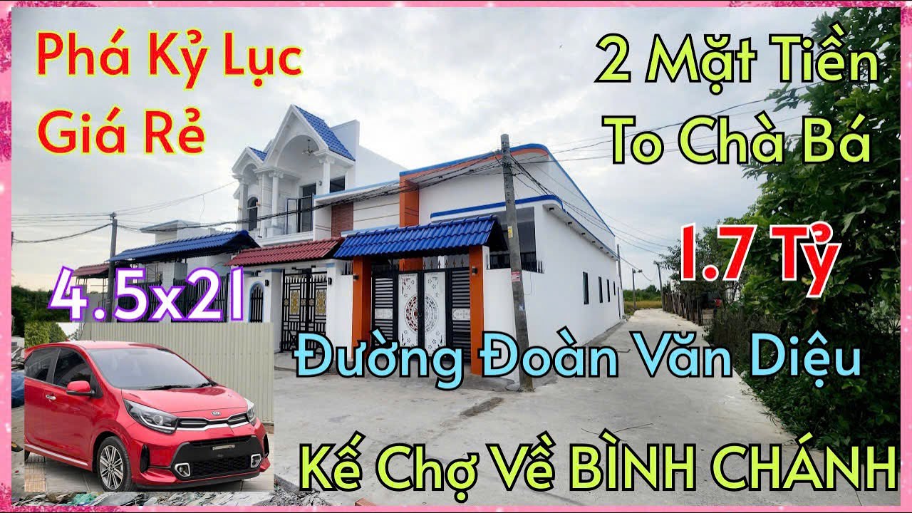 Lãi Vay Tăng Cao_Anh Hiệp Bán Rẻ Nhà 2 Mặt Tiền Đúng 1,7 Tỷ (4,5x21) Đường Đoàn Văn Dịu Ở BÌNH CHÁNH