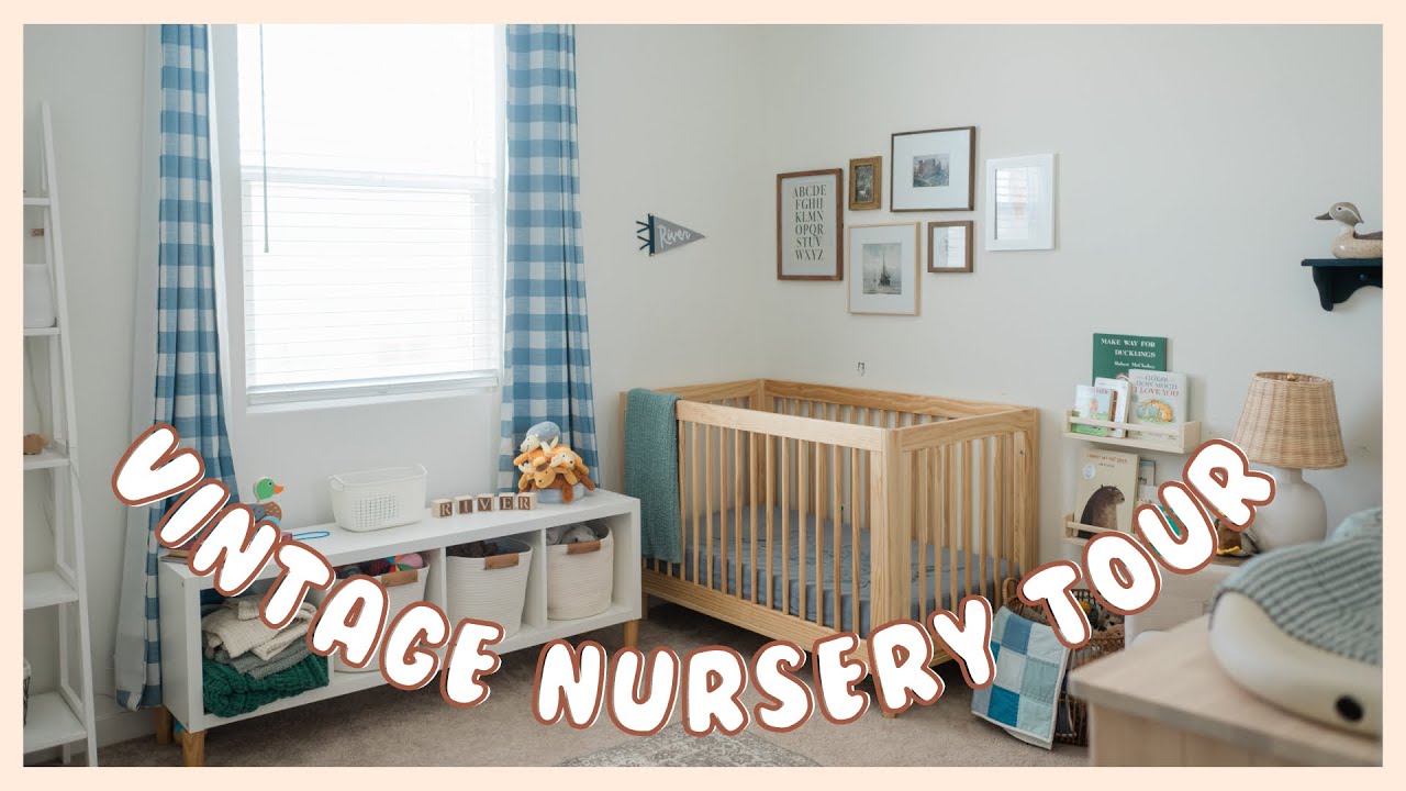 boys vintage nursery tour || duck, animal, nature themed nursery