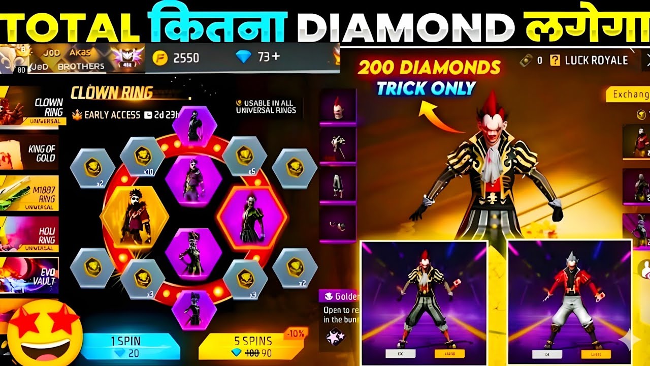 3000 Diamond FULL EVENT COMPLETE TRICK🤩#freefire #satvik 