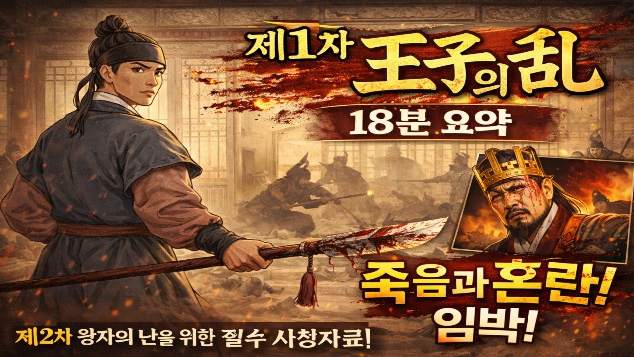 제1차 이방원의 왕자의난 18분만에 요약
