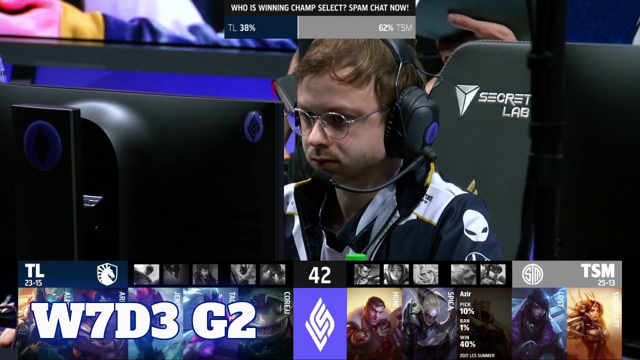 Team Liquid vs TSM | Week 7 Day 3 S11 LCS Summer 2021 | TL vs TSM W7D3 Full Game