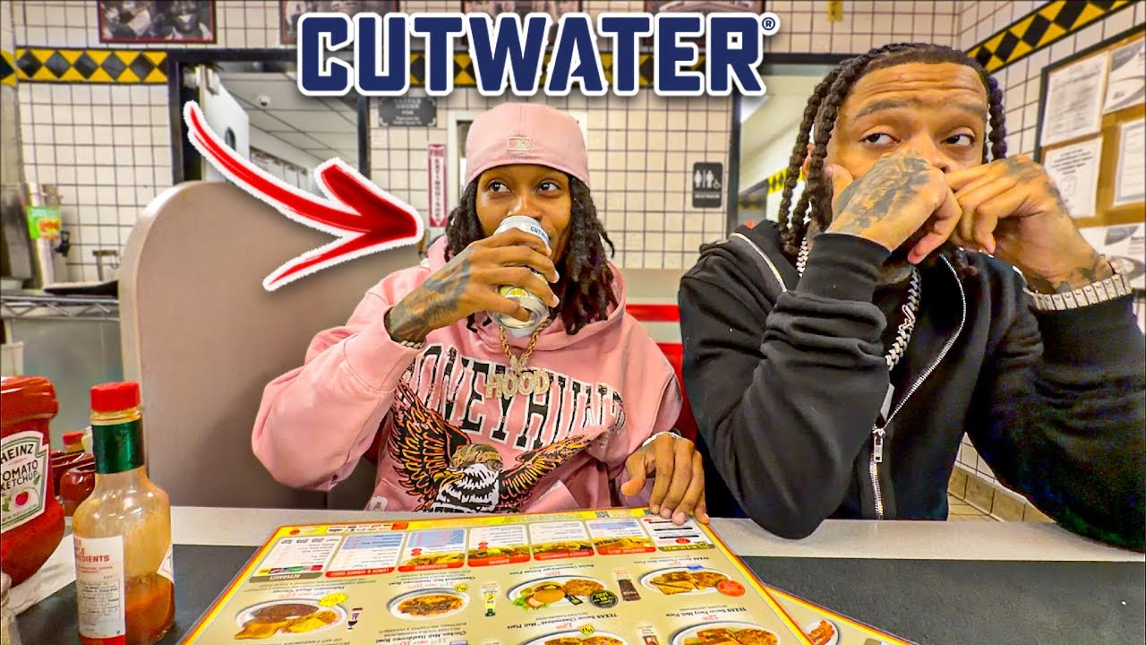 SNEAKING CUTWATERS IN WAFFLE HOUSE @2AM..