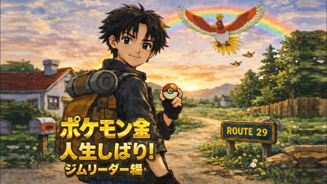 【レトロゲーム】ポケモン金！人生縛りいジムリーダー編