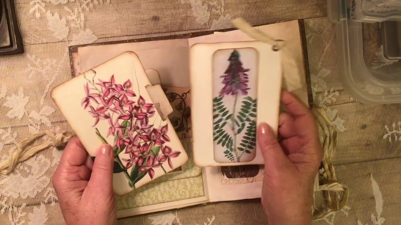 Nature Themed Vintage Style Journal