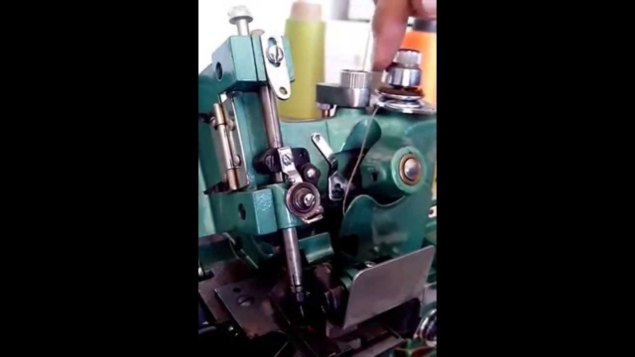 como passar o fio em overlock