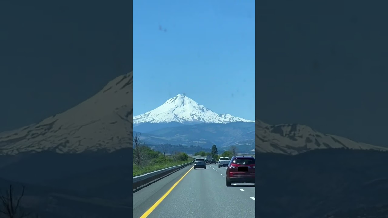 Beautiful view, but windshield was not clean 😂 #travel #roadtrip #mountain