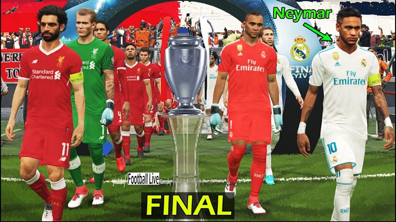 PES 2018 | Финал Лиги чемпионов УЕФА | Реал Мадрид — Ливерпуль | Геймплей на ПК