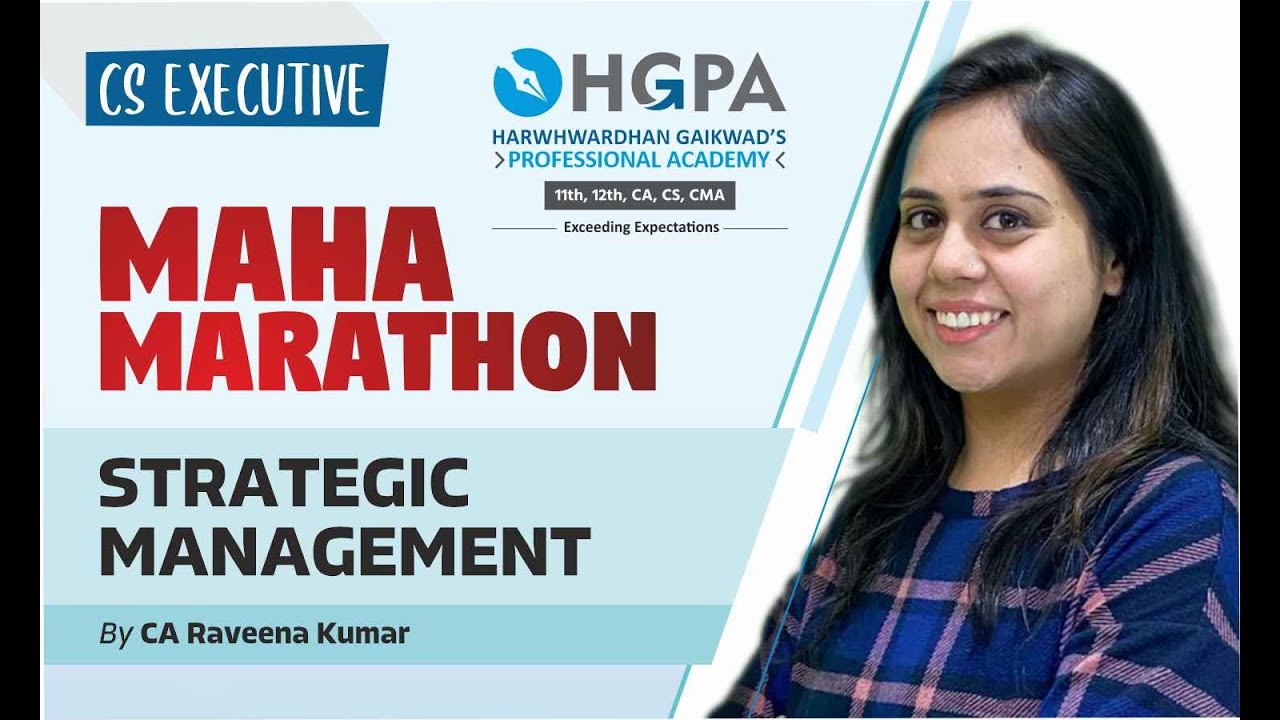CS EXECUTIVE STRATEGIC MANAGEMENT MCQ MARATHON