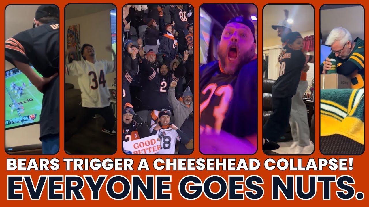 PACKERS COLLAPSE IN THE 4TH QUARTER – BEARS BREAK CHEESEHEAD HEARTS (Wild Fan Reactions)