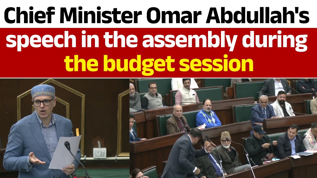 Chief Minister Omar Abdullah's speech in the assembly during the budget session