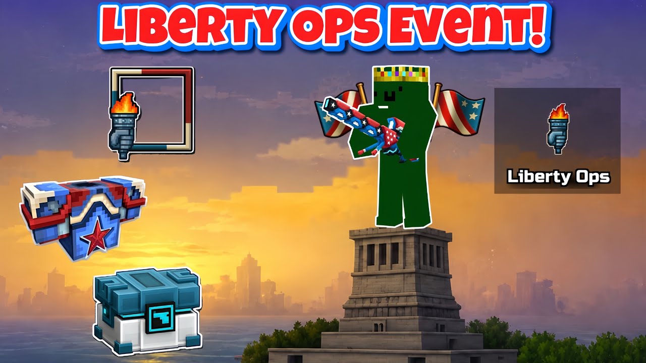 Завершаю новое событие Liberty Ops в Pixel Gun 3D