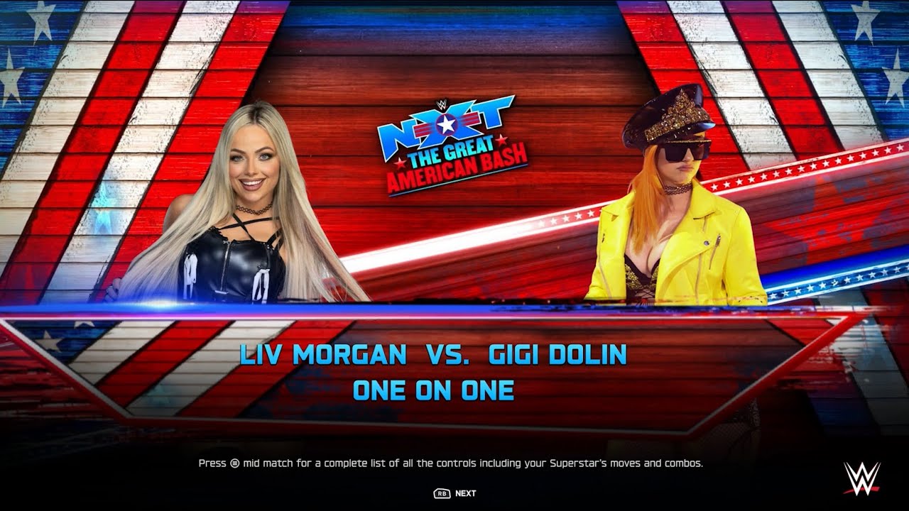 WWE 2K25 LIV MORGAN VS GIGI DOLIN 