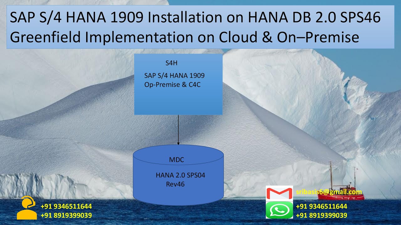SAP S/4HANA 1909 Administration|| Installation of SAP S/4HANA 1909With HANA DB 2.0 R46 on Cloud & OP