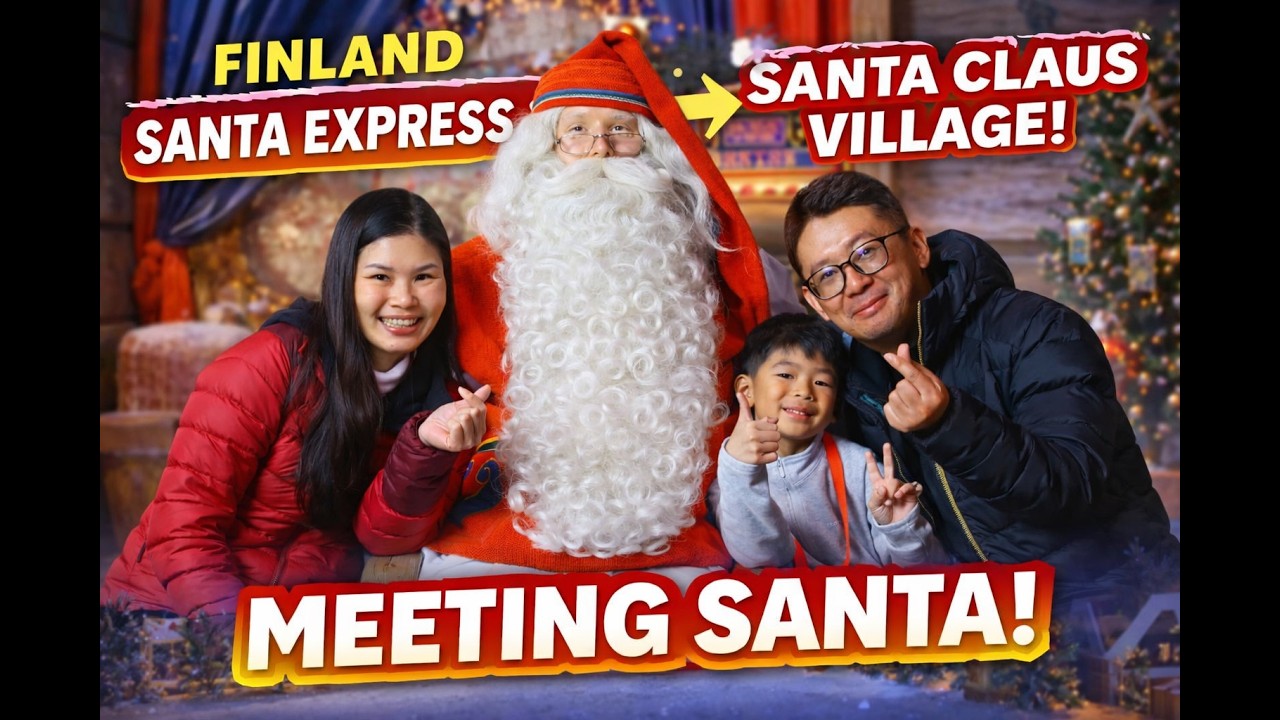 Santa Express to Santa Claus Village in Rovaniemi Finland | Meeting Santa Claus in Lapland