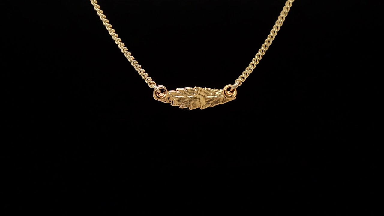 24k Cannabis Leaf Necklace