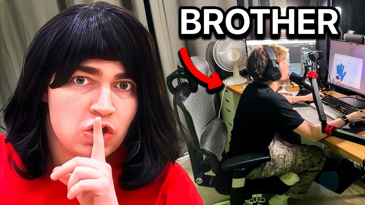 Rage Baiting My Little Brother While He's LIVE..