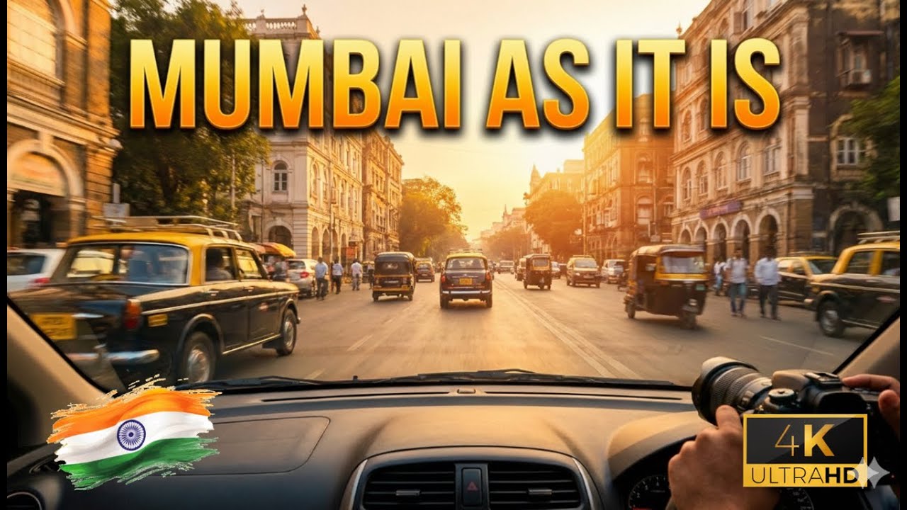 🇮🇳 Mumbai as it is: A Cinematic 4K Drive Through the City of Dreams 🚕✨