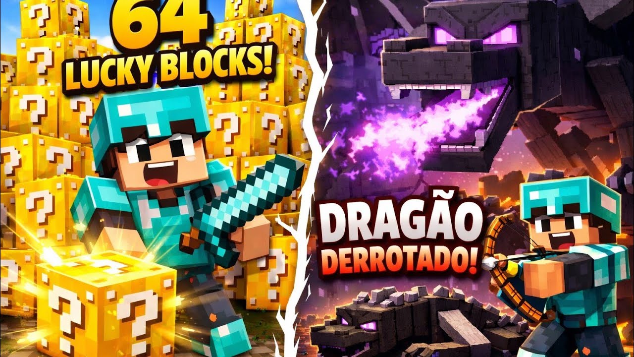 Com 64 Lucky blocks e possível derrotar o dragão?