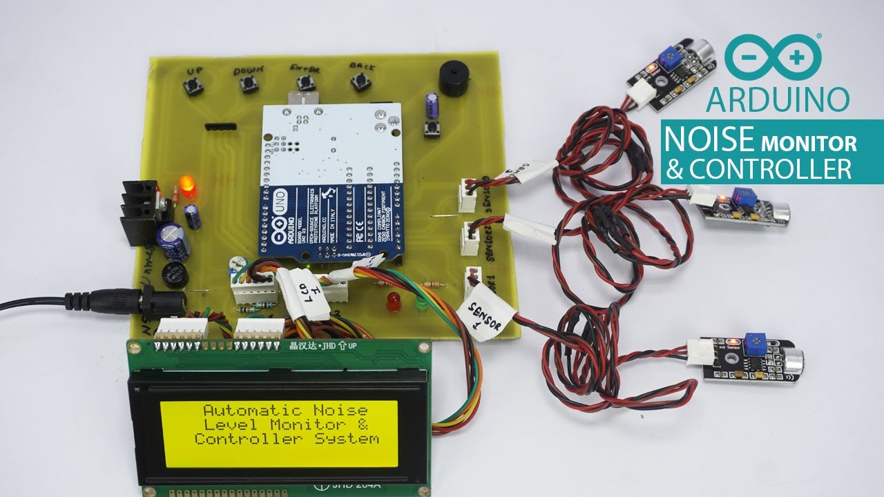Automatic Noise Level Monitor & Controller System | Arduino Project