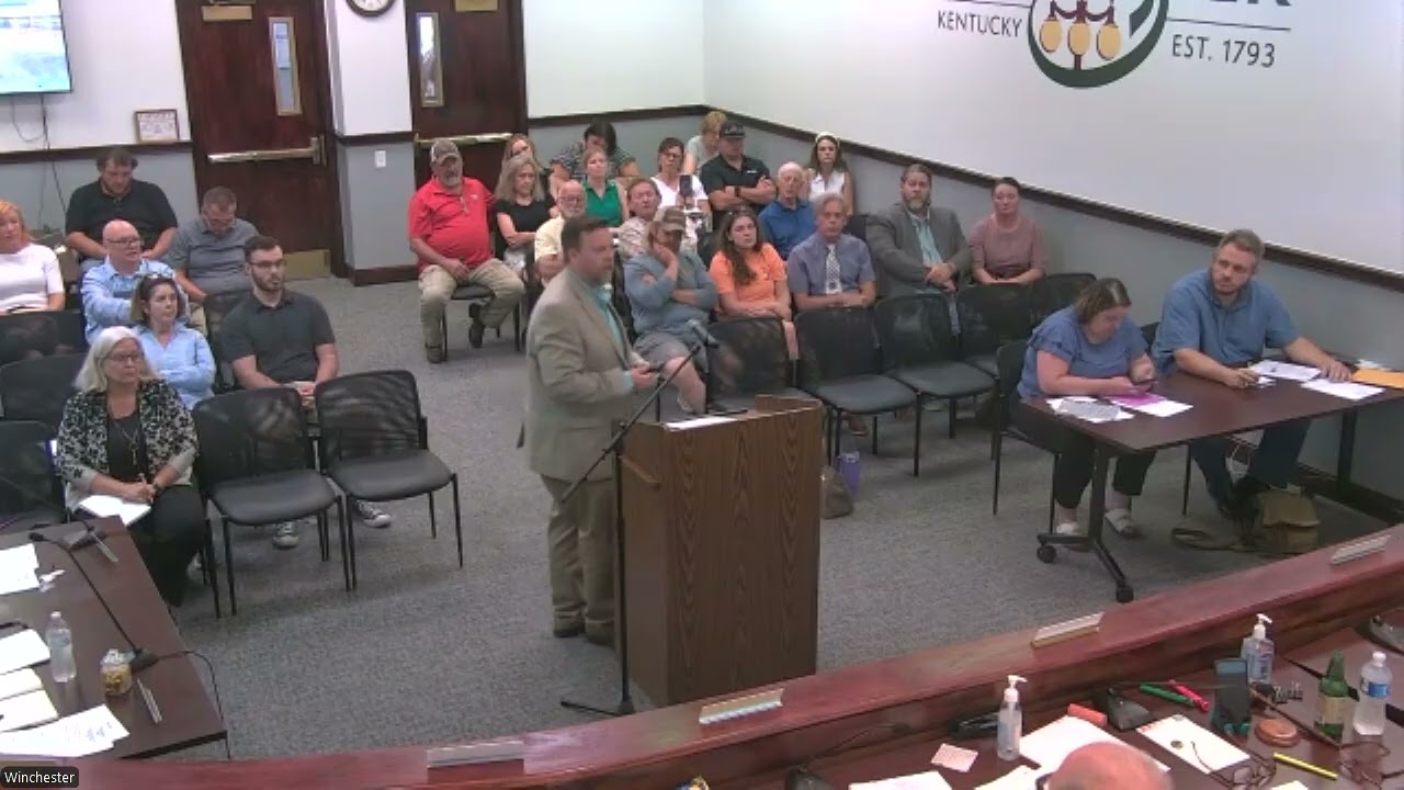 Aug. 19, 2025, Winchester Board of Commissioners meeting