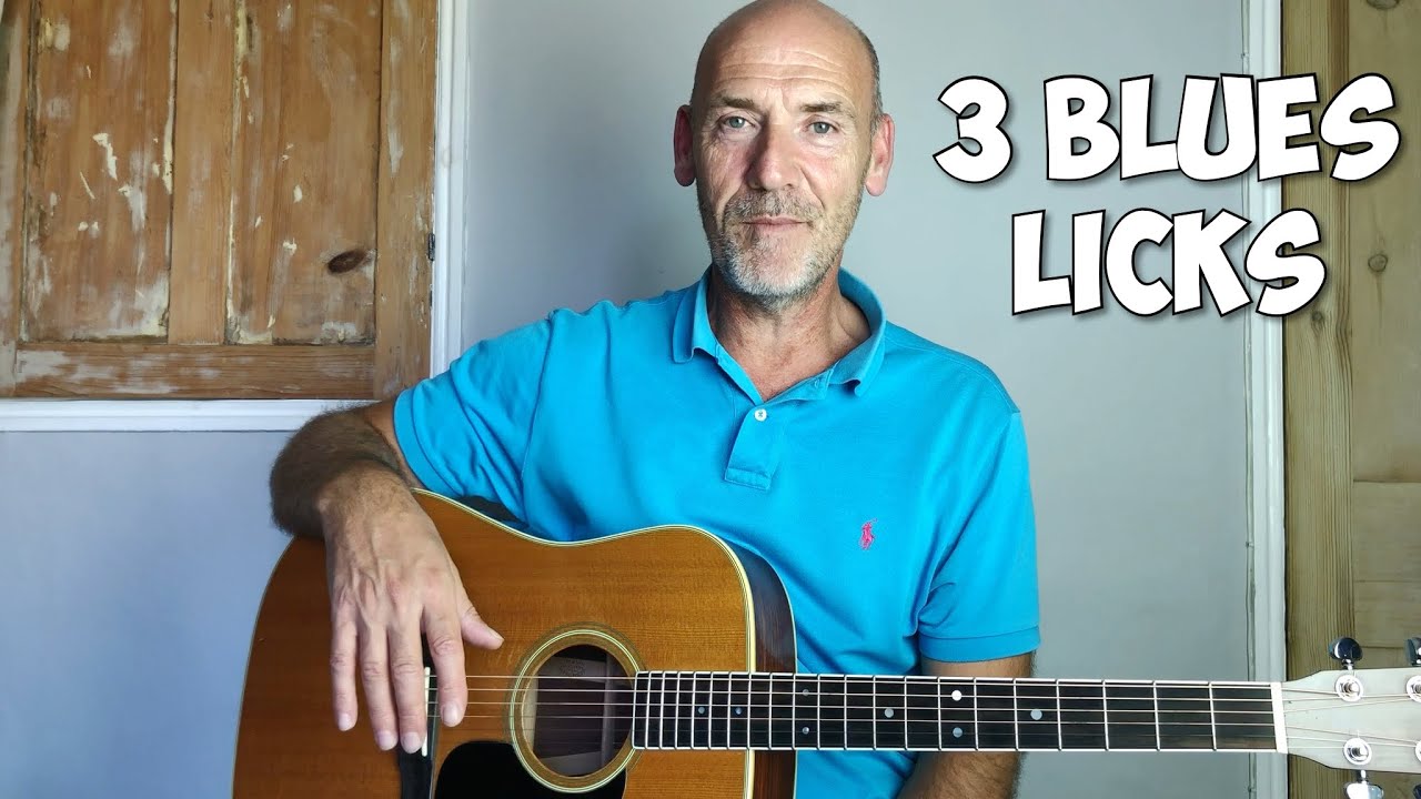 3 Blues Licks - Guitar lesson