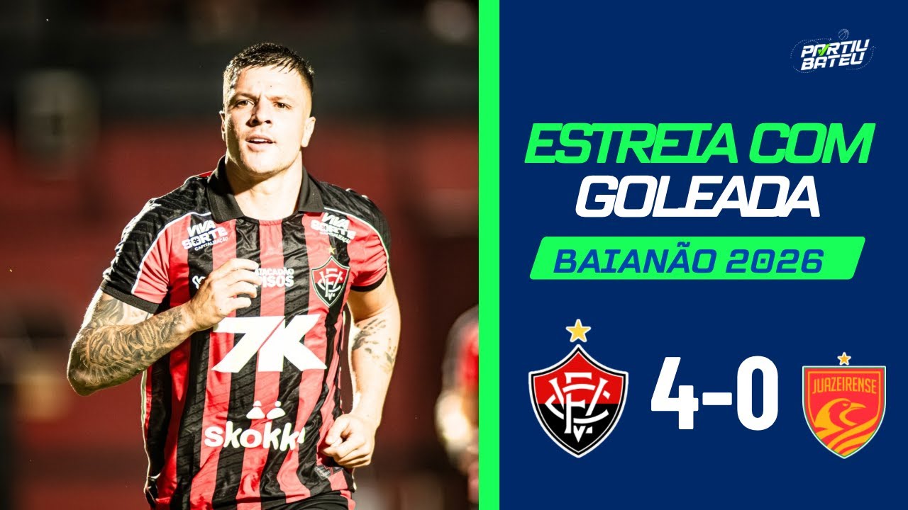 VITÓRIA 4X0 JUAZEIRENSE - MELHORES MOMENTOS | BAIANÃO 2026