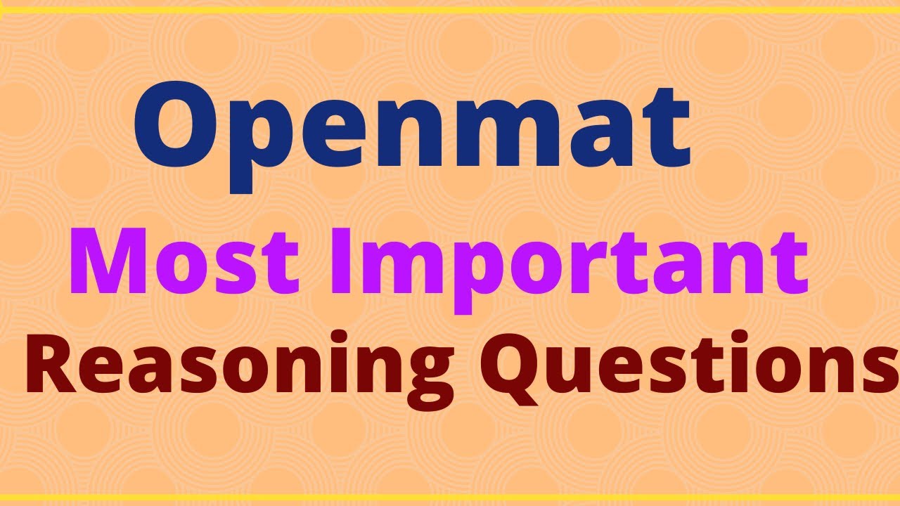 Reasoning Most Important  Questions