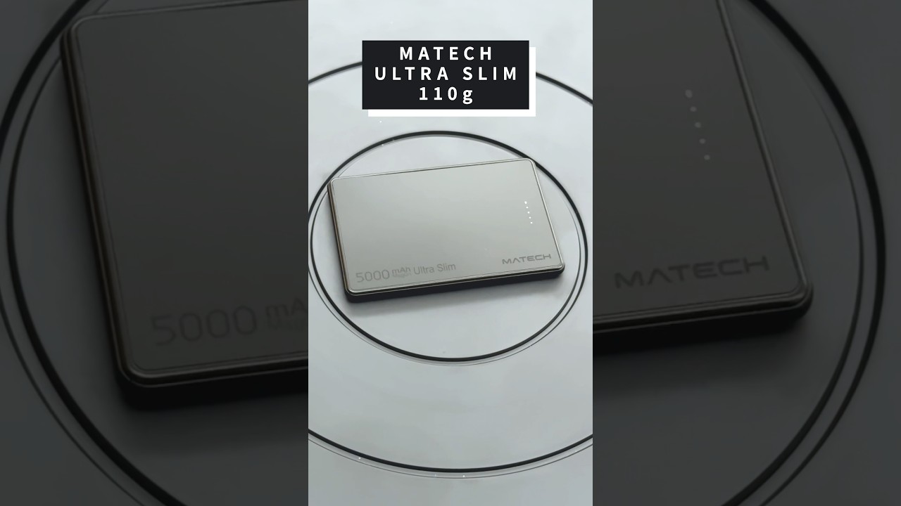 世界最薄のモバイルバッテリーが神すぎた&hellip;『MATECH 5000mAh Ultra Slim 』 #トラベルグッズ #旅行グッズ #ミニマリストの持ち物