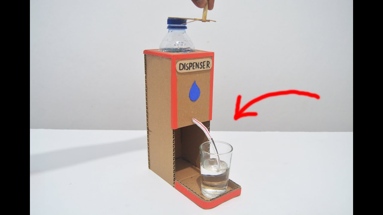 DISPENSER AIR SEDERHANA DARI KARDUS-Kalian Bisa Buat Di Rumah