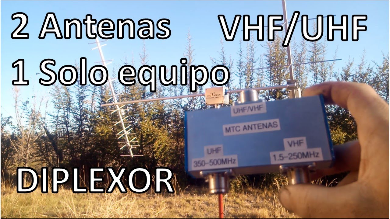 &iquest;C&oacute;mo conectar dos antenas a un equipo bibanda? - Prueba de Diplexor y mediciones