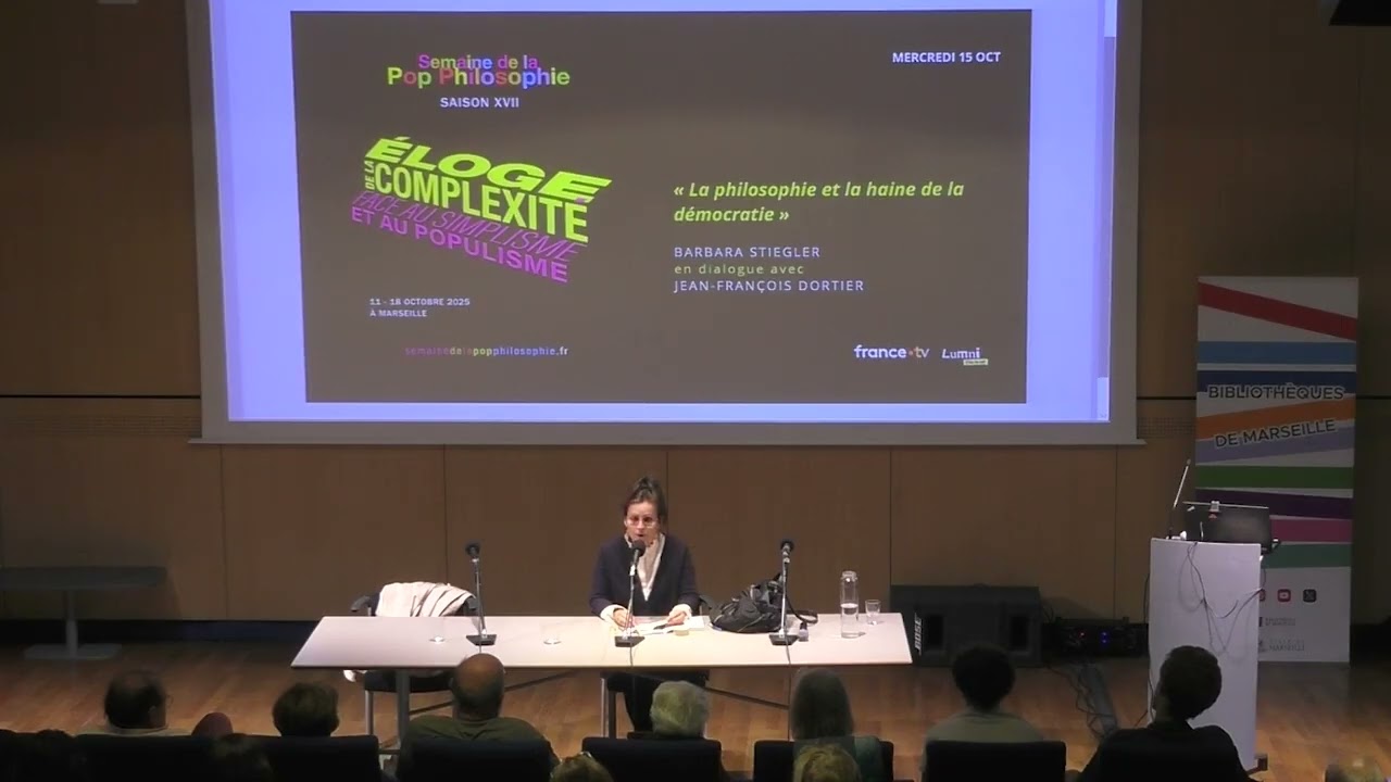 « La philosophie et la haine de la démocratie » avec Barbara Stiegler