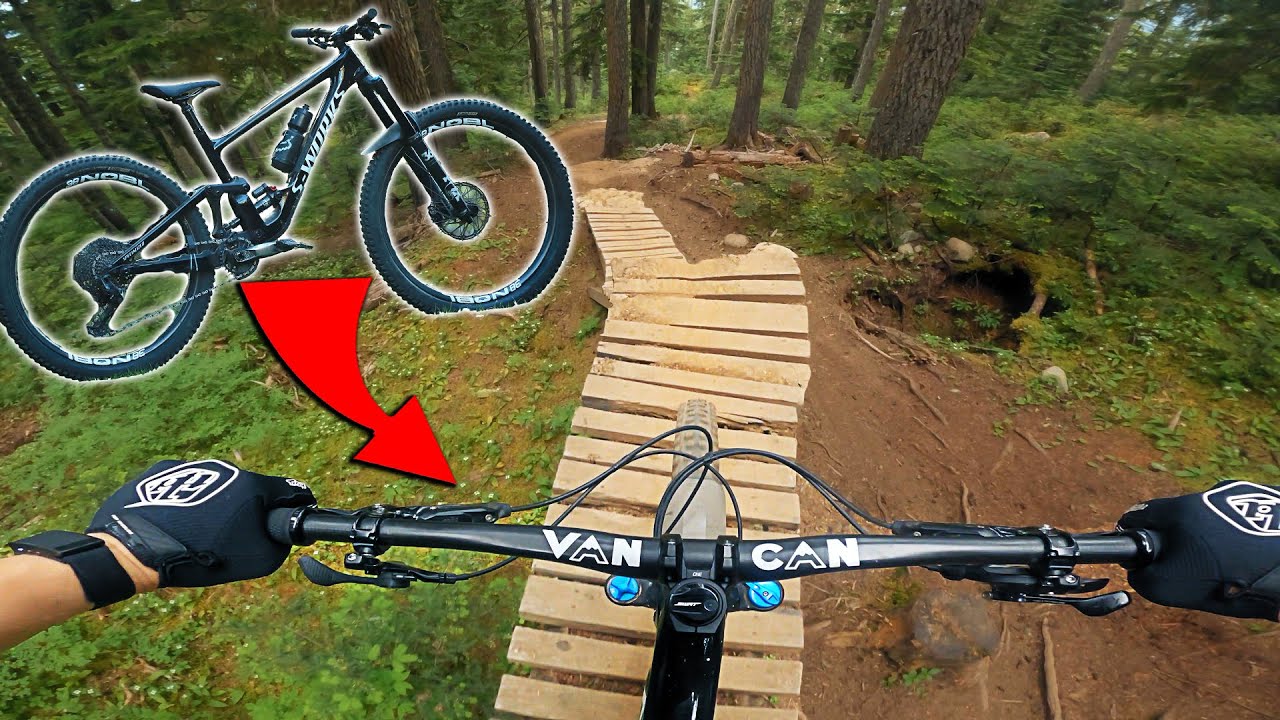 Катаюсь на своём Specialized Enduro 2020 года в байк-парке Уистлера