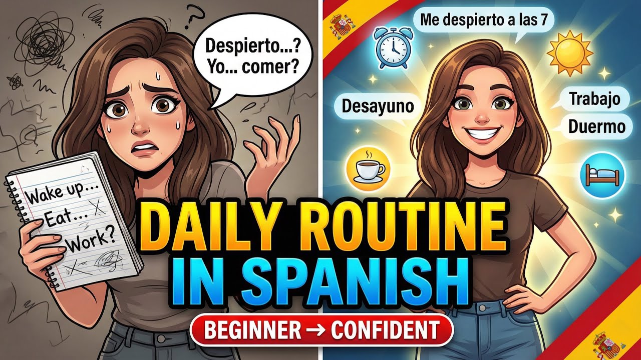 How to Say Your Daily Routine in Spanish? Beginner Guide!! [Podcast]