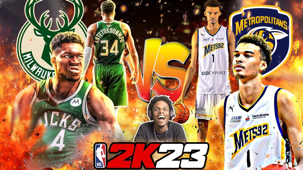 NBA 2K23 BATTLE OF THE 7 FOOTERS!! GIANNIS ANTETOKOUNMPO VS VICTOR WEMBANYAMA!!