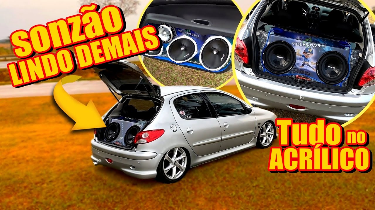 PUG 206 COM O SOM MAIS LINDO QUE JÁ VI