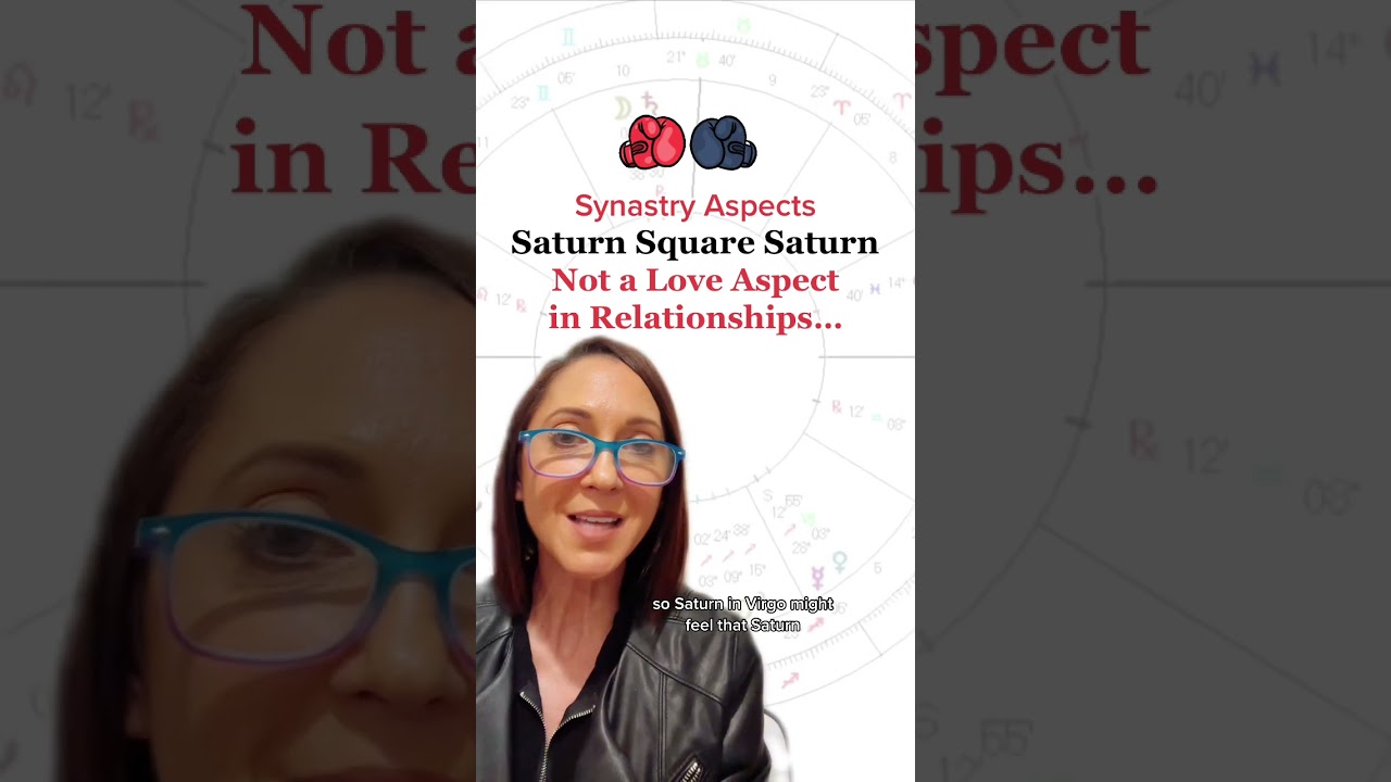 Astrology Compatibility - Saturn Square Saturn Relationship Synastry #astrologyjane