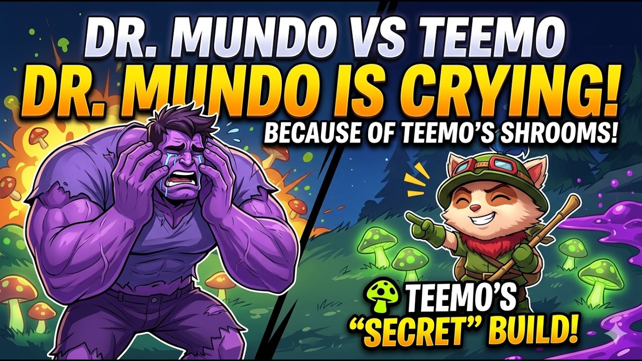 DR. MUNDO VS TEEMO | Dr. Mundo is CRYING because of Teemo's 