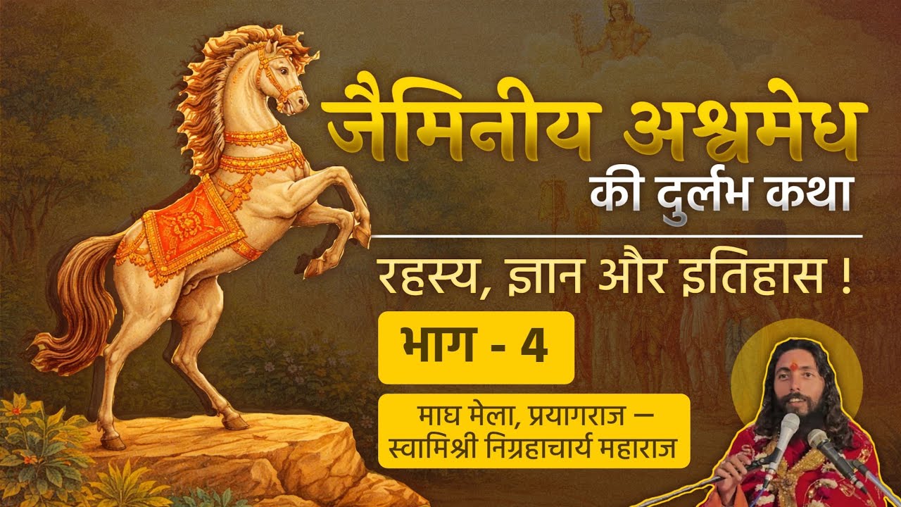 अश्वमेध की दुर्लभ कथा | भाग चार | रहस्य ज्ञान, इतिहास | स्वामी निग्रहाचार्य Nigrahacharya | माघ मेला