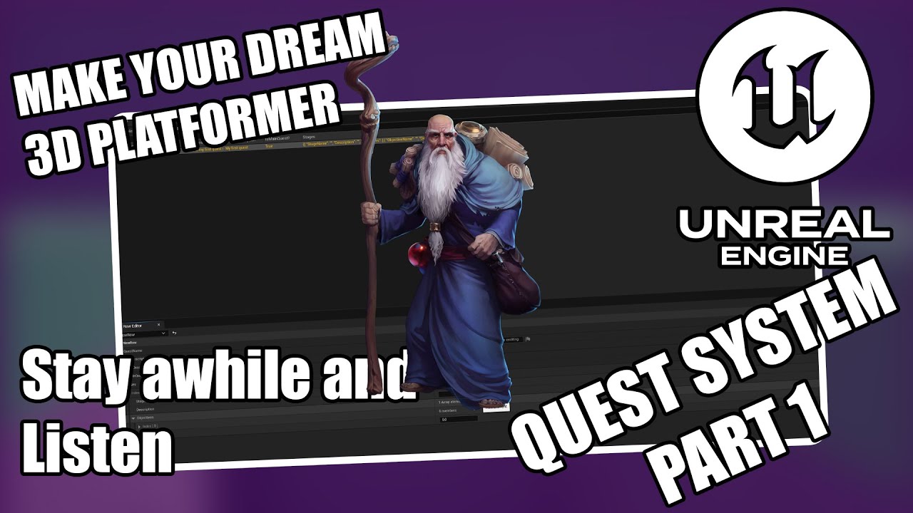 3D Platformer Tutorial in UE5 - Episode 16 - Quest System Part 1