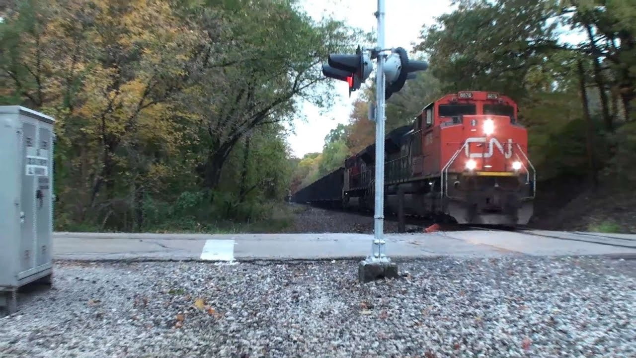 Bessemer and Lake Erie Iron Ore train. Southbound. Conneaut OH. October 24, 2025.