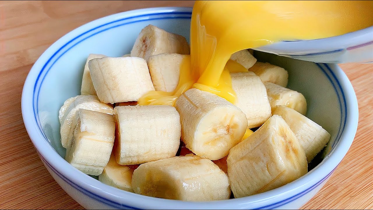 家里來了客人，一盤加雞蛋的香蕉蛋糕，端上桌就被秒殺！太好吃了！ #美食 #家常菜 #懒人做法 #简单美食 #特色美食