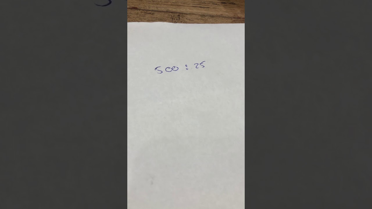 Delen 500:25 haakdeling
